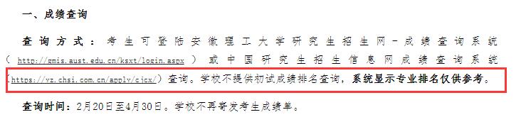 研究生初试成绩怎么查排名